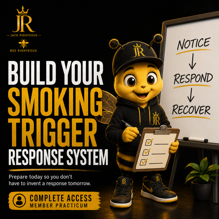 Bee Righteous helps build a practical smoking trigger response system with planning, support and healthier habits