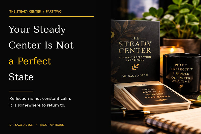 Your Steady Center Is Not a Perfect State — finding grounding without demanding constant calm