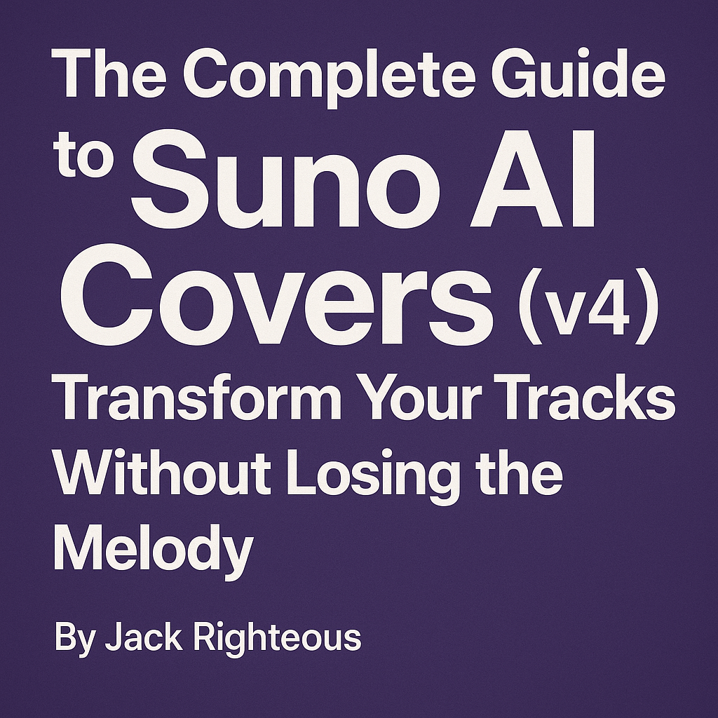 Suno AI Covers Guide v4 Transform Your Songs By Style Jack Righteous Suno AI Covers Guide v4 Transform Your Songs By Style Jack Righteous