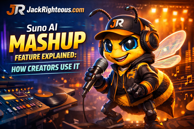 Suno AI Mashup feature guide explaining how creators can combine source material and test new musical directions