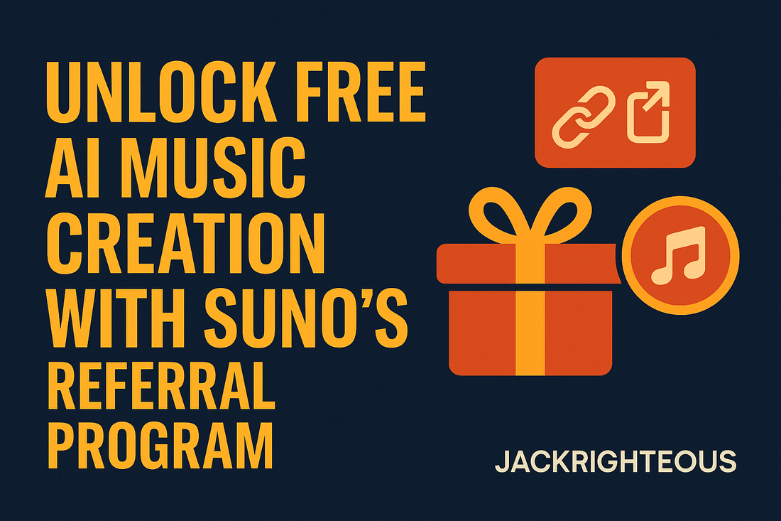 Suno AI Referral Program: Earn Free Credits for AI Music - Jack Righteous