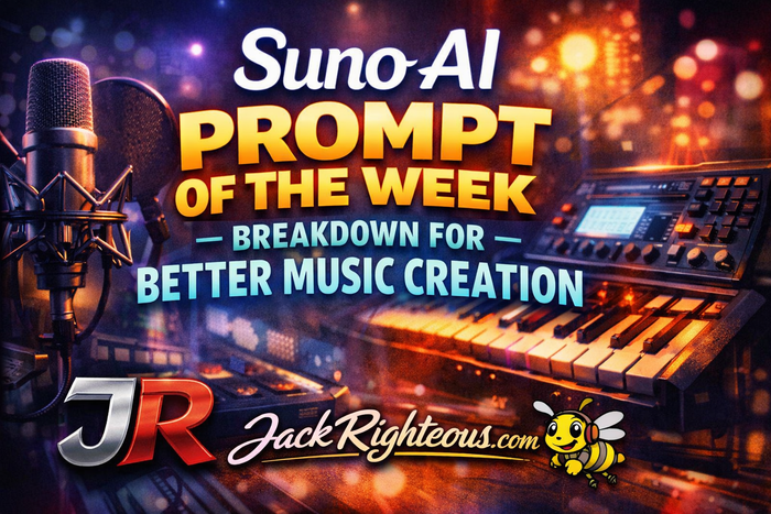 Suno Prompt of the Week guide breaking down a practical AI music prompt and the creative choices behind it