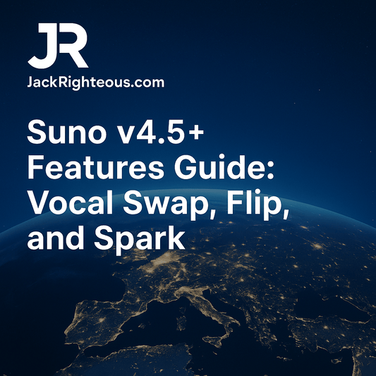 Suno v4.5+ Demo Videos: Add Vocals, Flip Beats, Spark Tracks - Jack Righteous