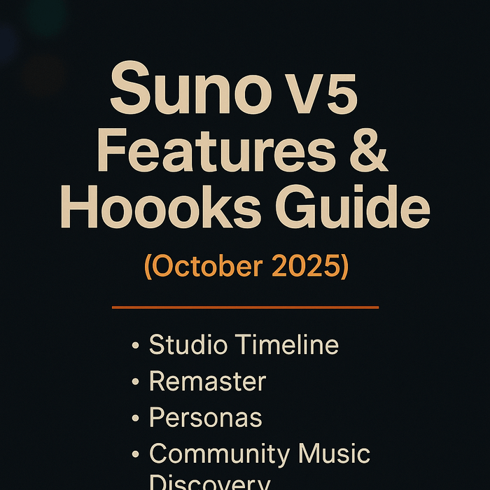 Suno V5 Features & Hoooks Guide (October 2025) - Jack Righteous