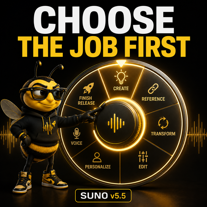 Suno v5.5 guide covering features, audio uploads, creator rights, copyright questions and practical workflow changes