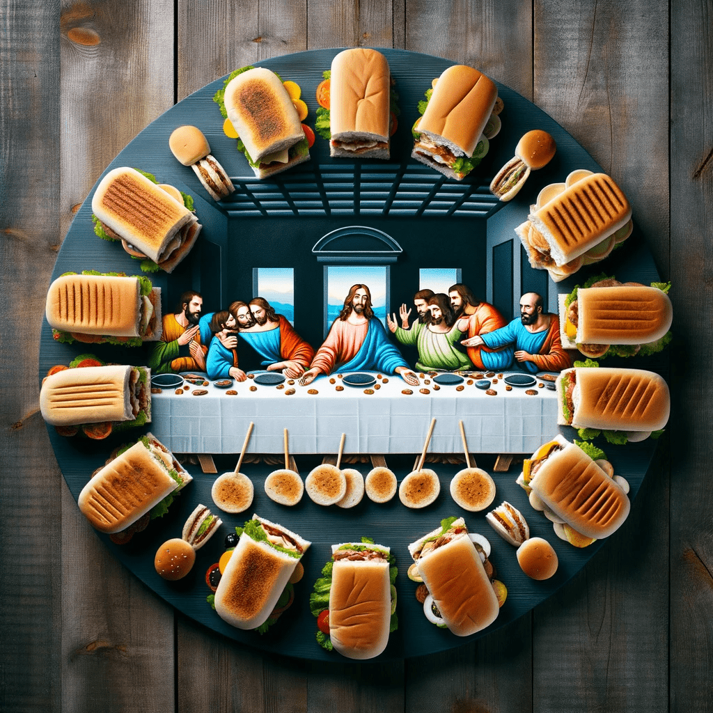 Christian family fellowship meal activity with a reflective AI-assisted song exercise