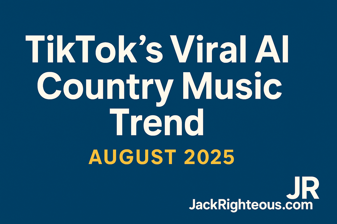 TikTok Flooded With AI-Generated Country Erotica Songs | Aug 2025 - Jack Righteous