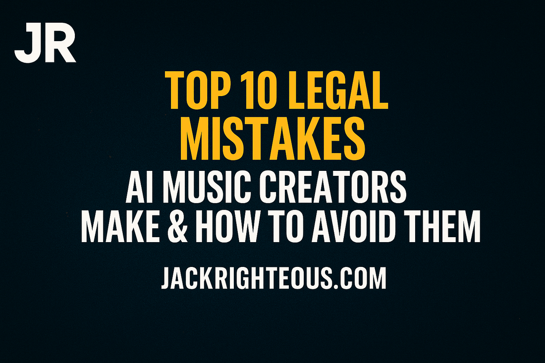Top 10 Legal Mistakes AI Music Creators Make & How to Avoid Them - Jack Righteous