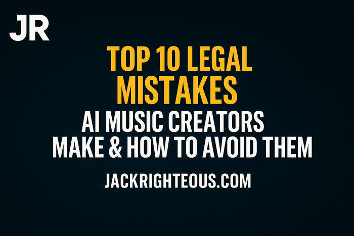 AI music copyright risks and gray zones guide covering voice cloning, covers, samples, Content ID and creator documentation in 2026