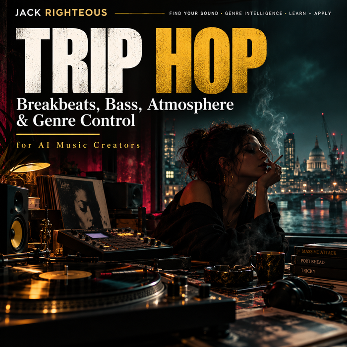 Trip Hop Genre Intelligence for AI music creators — breakbeats, bass, atmosphere, vocal distance, negative space and genre control