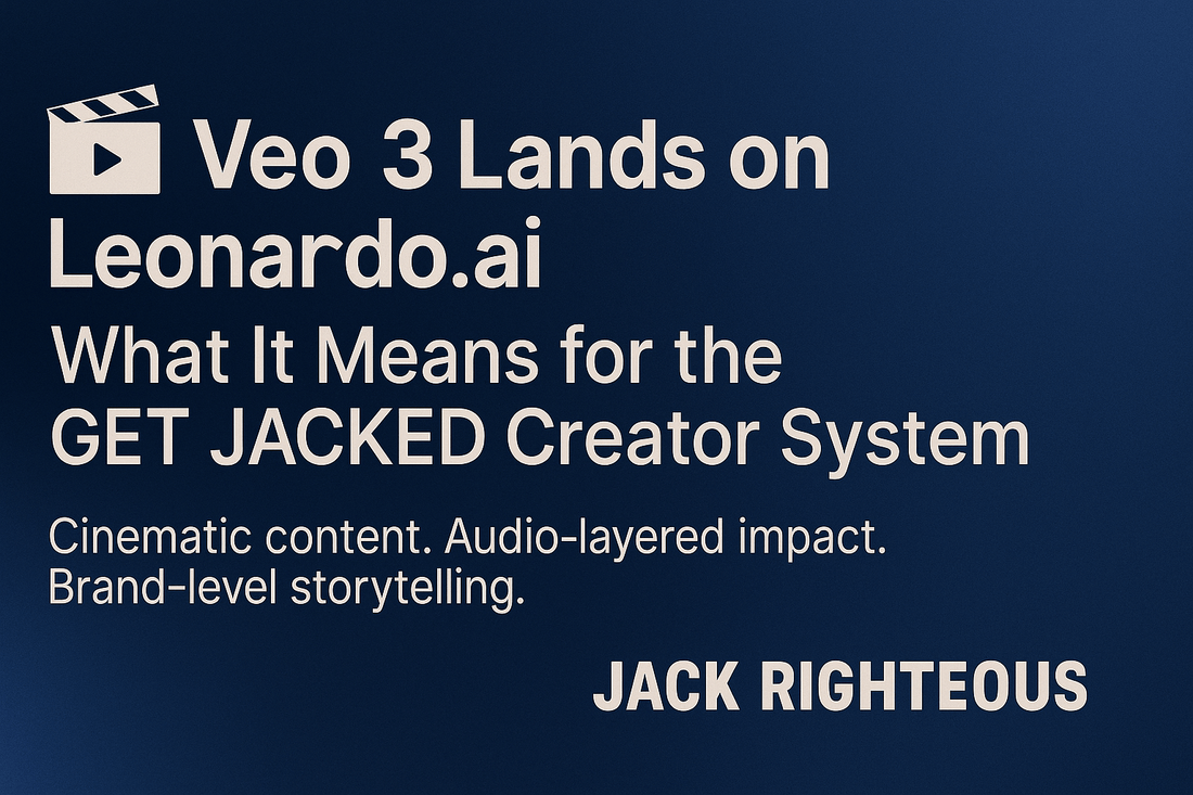 Veo 3 on Leonardo.ai: AI Video Upgrade for Creators - Jack Righteous