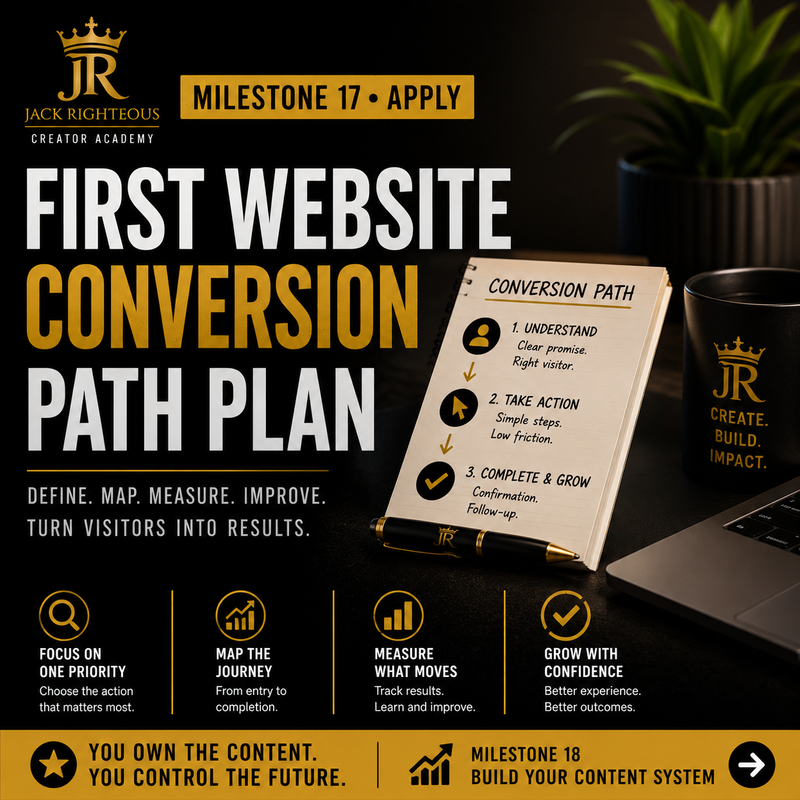 Bee Righteous maps a website conversion path to help visitors understand, take action, complete the journey and generate measurable results.