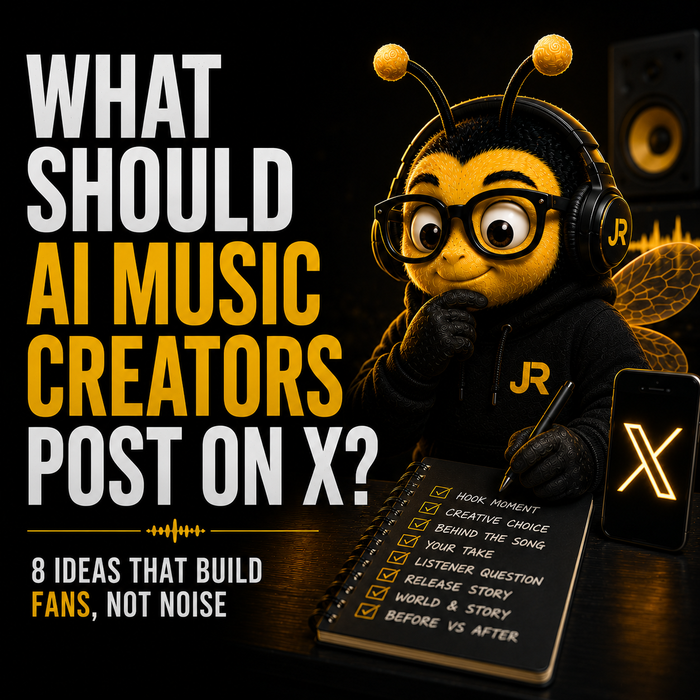 X content strategy for AI music creators covering what to post, how to build engagement and how to stay consistent in 2026