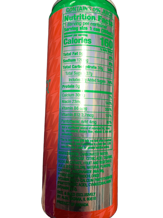 Summit Red Thunder Watermelon Energy Drink 355ML - Canadian Edition
