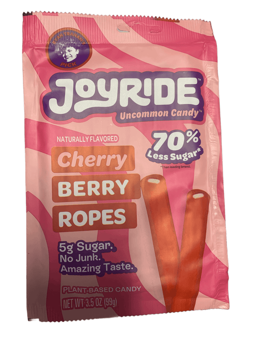 Ryan Trahan's Joyride Plant Based Cherry Berry Rope Candy 99G U.S Edition
