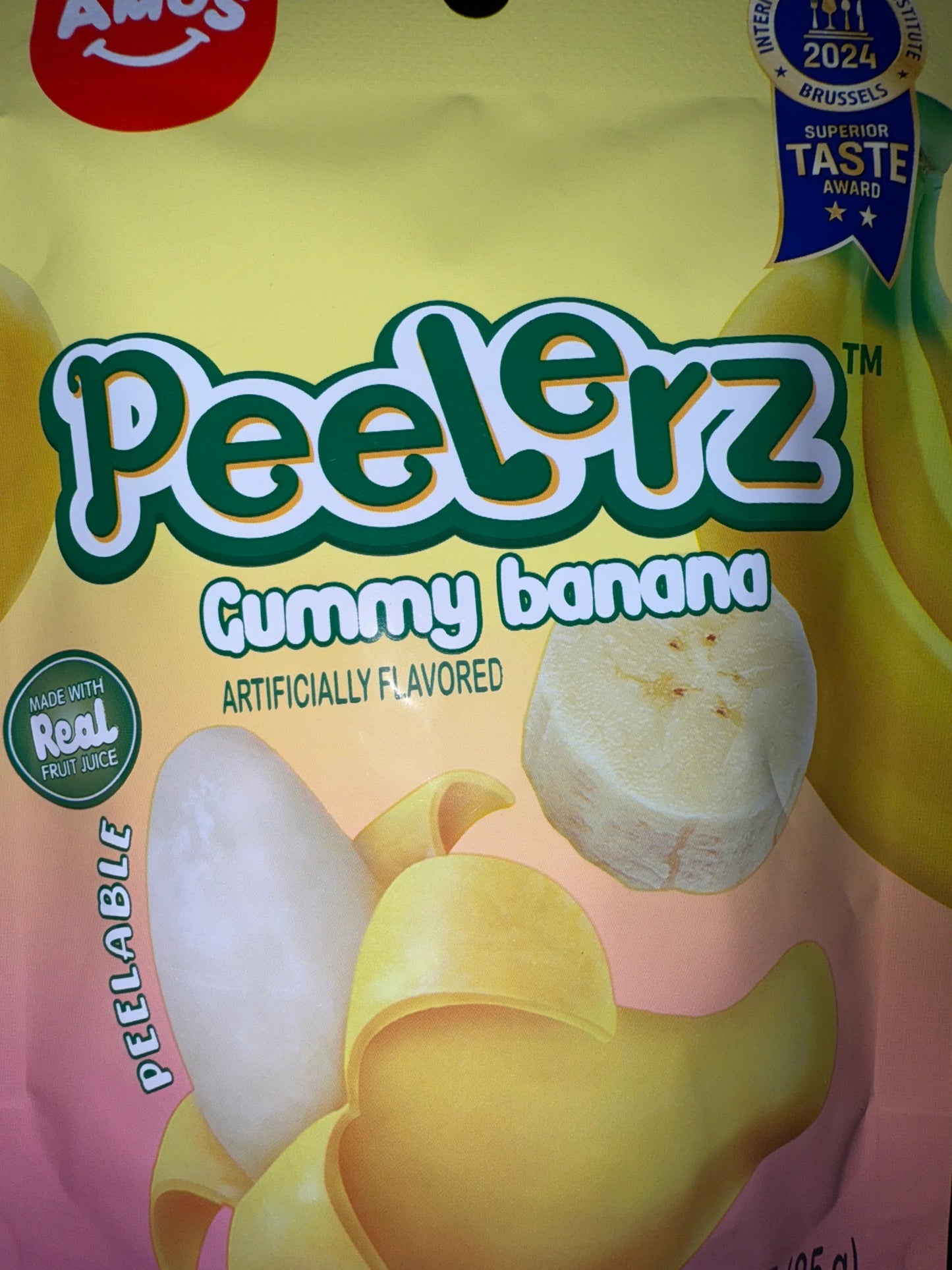 Amos Peelerz Gummy Banana 85G - U.S Edition