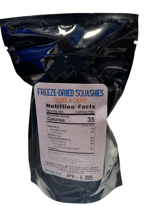 Extreme Snacks Freeze Dried Orange And Cherry Squash 100G - Canadian Edition