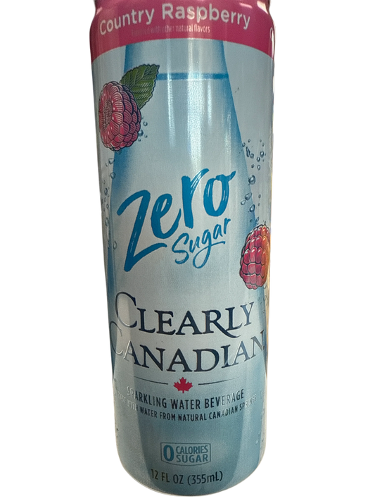 Clearly Canadian Zero Sugar Country Raspberry Flavour 355ML - Canadian Edition