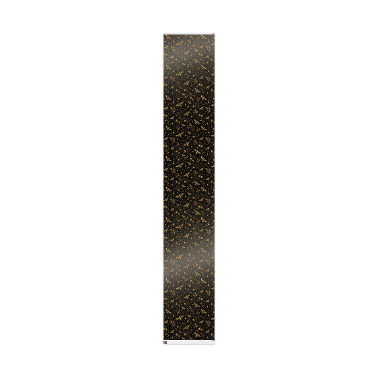 Wrapping Paper — Elegant Black & Gold Bee Pattern Gift Wrap