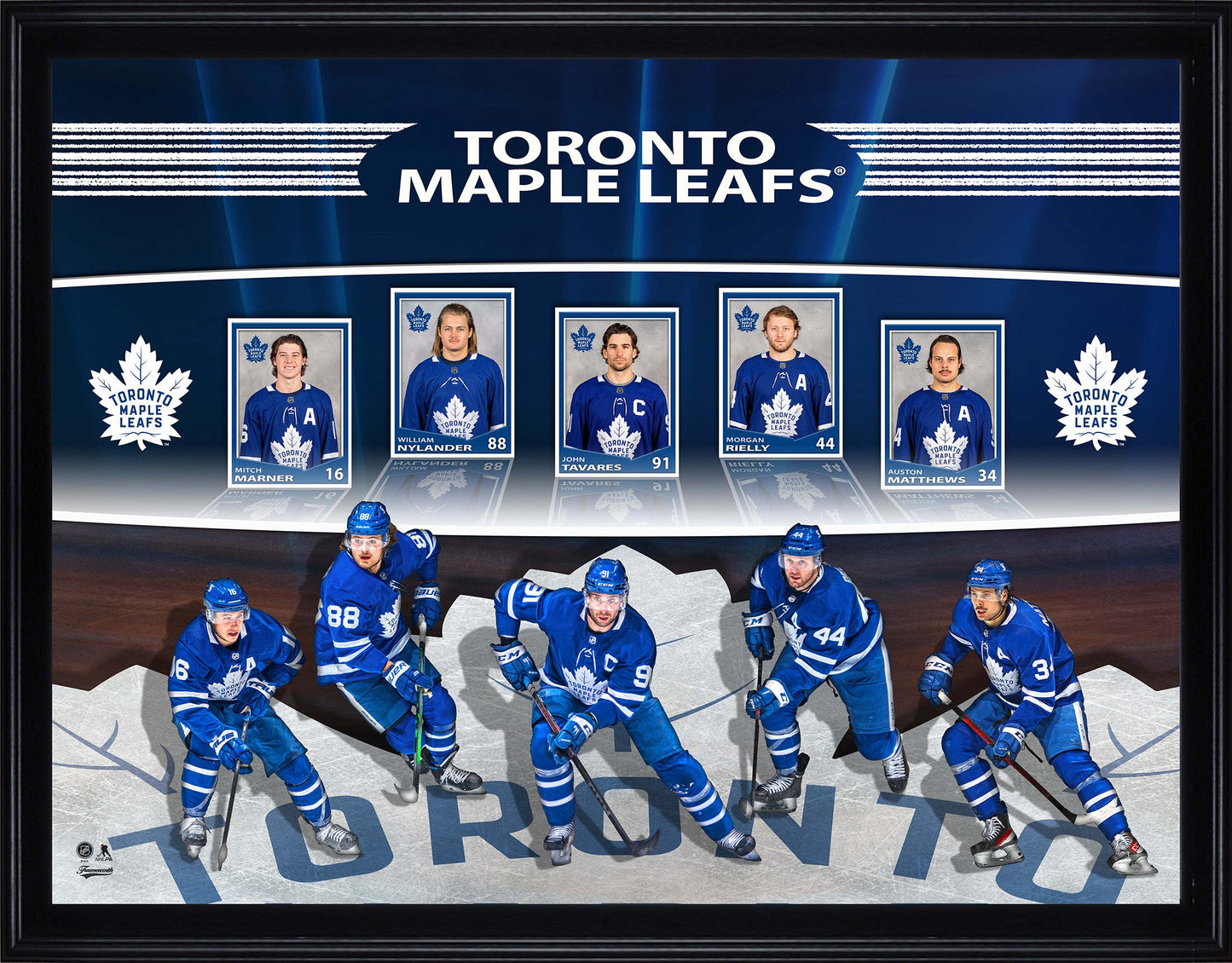 Toronto Maple Leafs Framed Card Collage