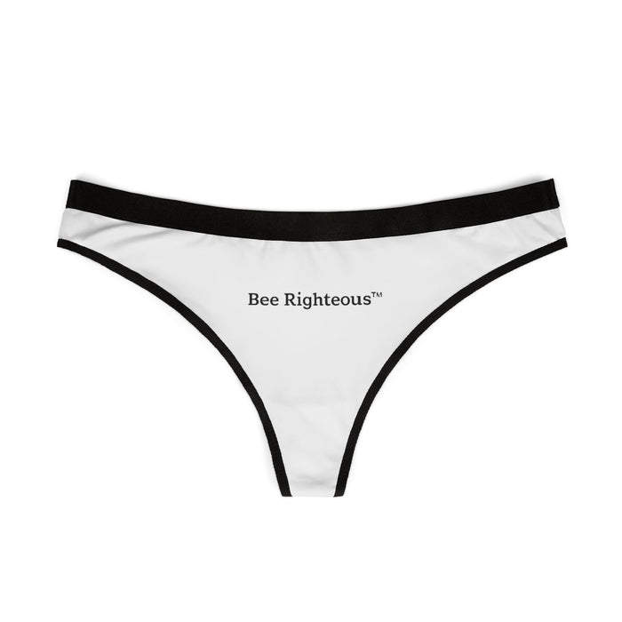 Bee Lovers Thong — Women's Floral Bee Print Lingerie - Jack Righteous