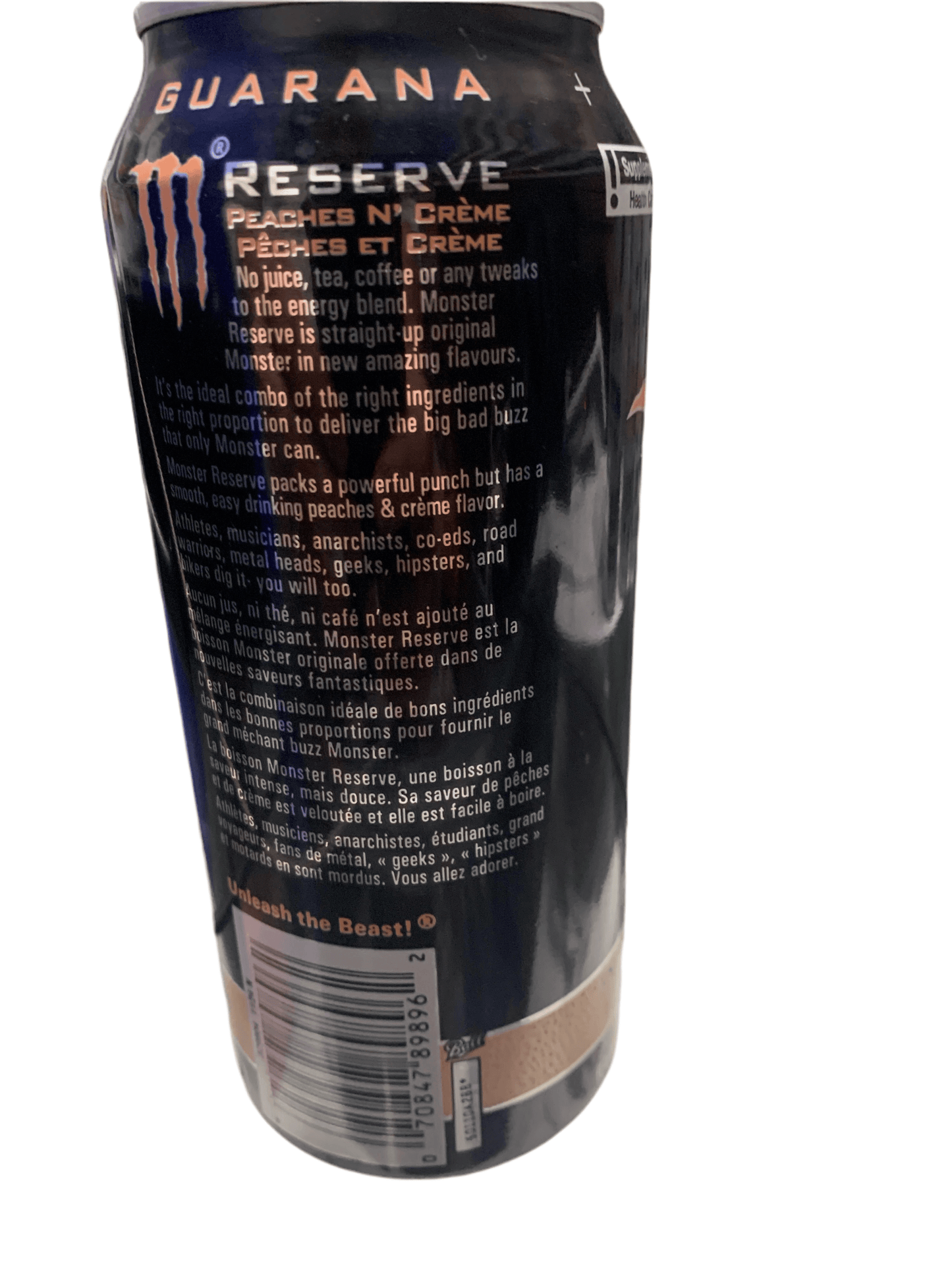 Monster Peaches and Cream Energy Drink 473ML - Canadian Edition