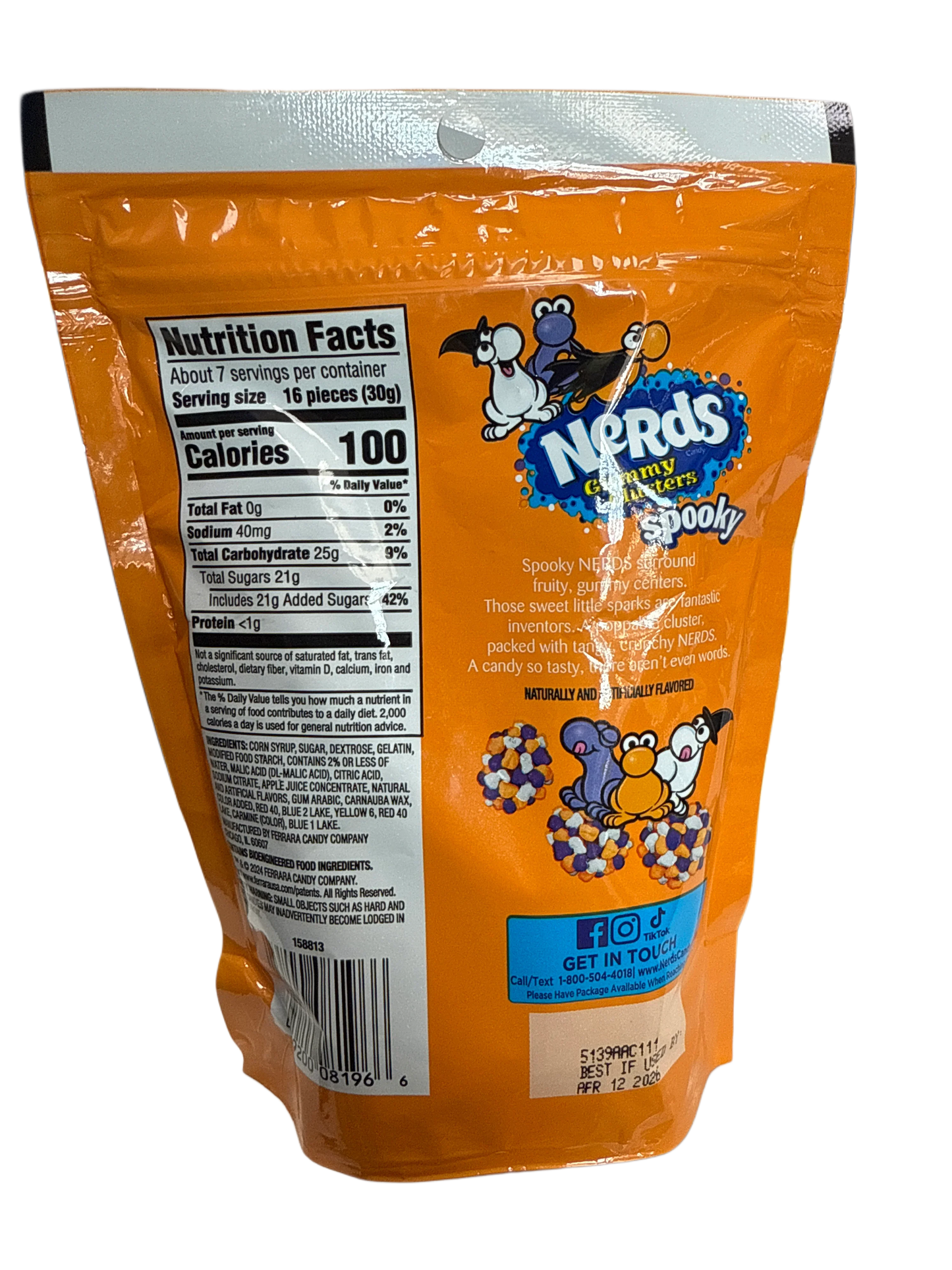 Nerds Halloween Spooky Gummy Clusters 226G - U.S Edition