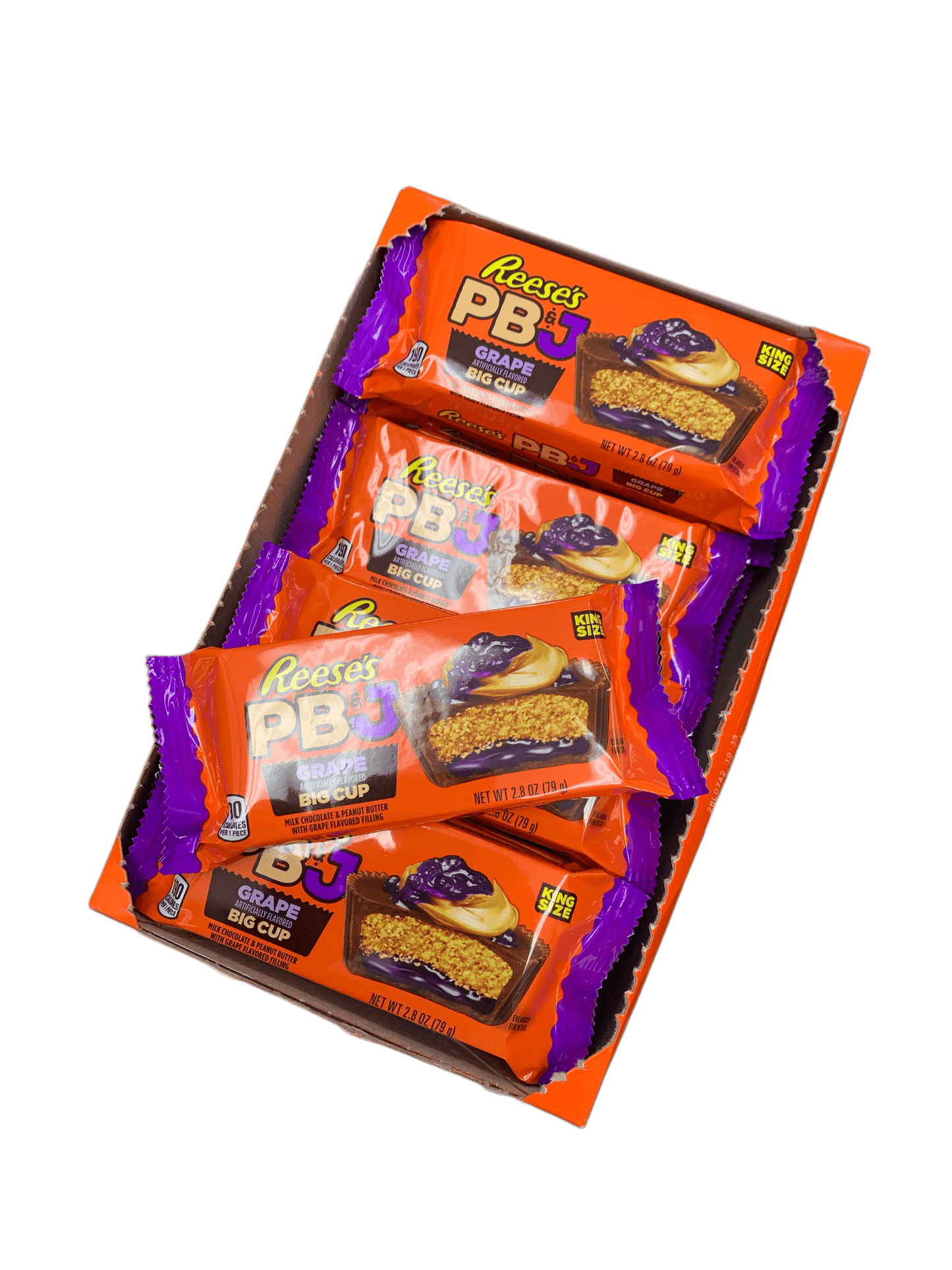 Reeses PB and J Grape Flavoured King Size Cup 79G - U.S Edition