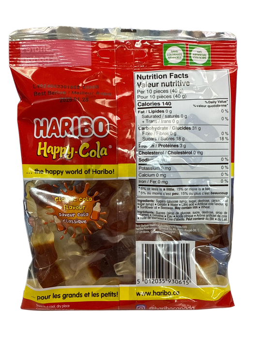 Haribo Happy Cola Gummy Candies 175G - German Edition