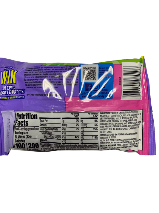 Nerds Gummy Clusters Grape Strawberry Blitz Share Pack 30G - U.S Edition