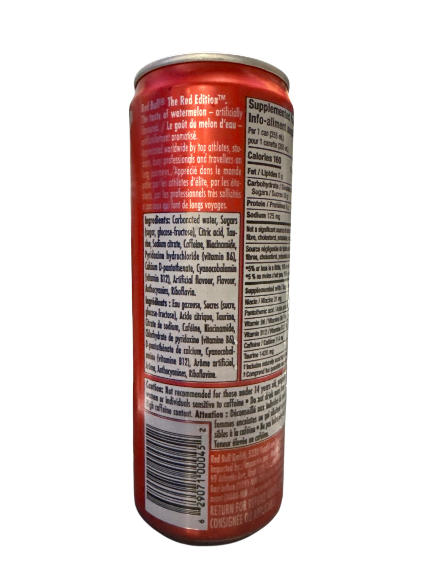 Red Bull Watermelon Flavour 355ML - Canadian Edition