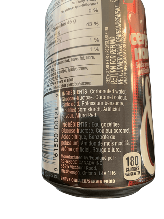 Cott Black Black Cherry Soda 355ML - Canadian Edition