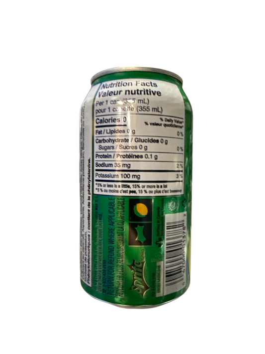 Sprite + Tea Zero Sugar Lemon Lime Plus Tea Flavour 355ML - Canadian Edition