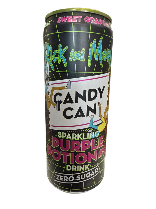 Candy Can Rick And Mortys Halloween Purple Potion Zero Sugar Sweet Grape Flavour 330ML - Canadian Edition