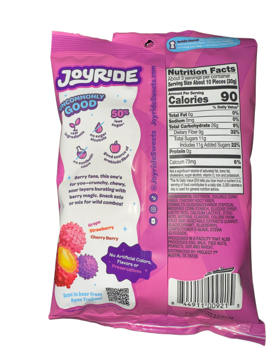 Ryan Trahan's Joyride Gummy Busters Berry Mix Flavour 99G - U.S Edition