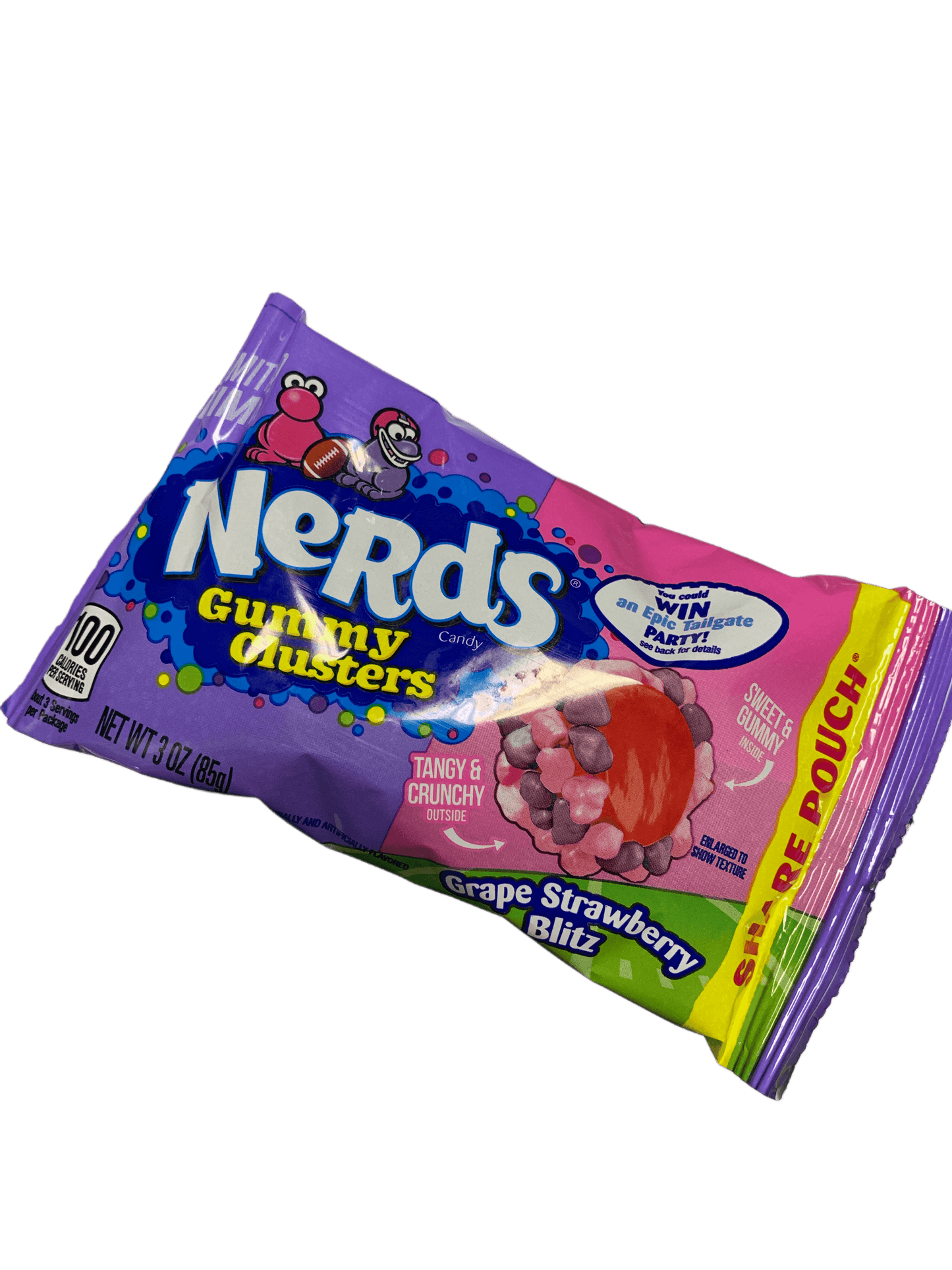 Nerds Gummy Clusters Grape Strawberry Blitz Share Pack 30G - U.S Edition