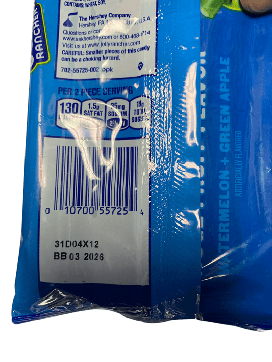 Jolly Rancher Ropes Watermelon + Green Apple 283G - U.S Edition