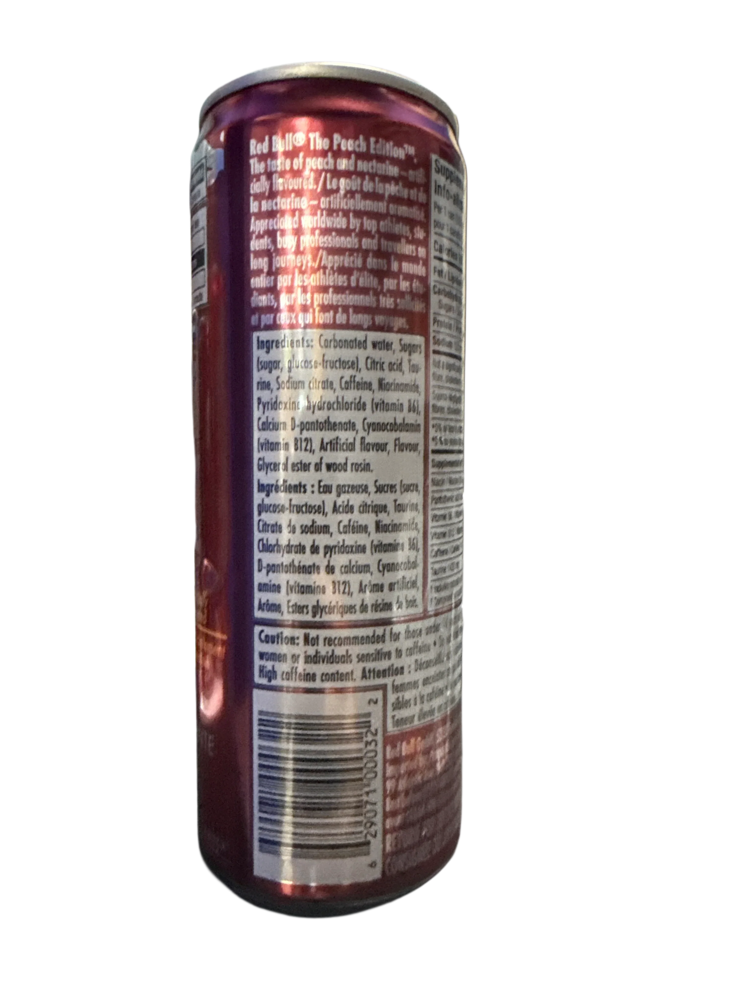 Red Bull Peach Nectarine Flavour 355ML - Canadian Edition