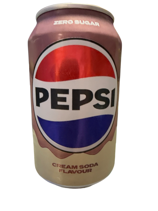 Pepsi Zero Cream Soda Flavoured Can 355ML - U.K Edition