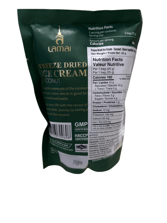 Freeze Dried Ice Cream Coconut 25G - Thailand Edition