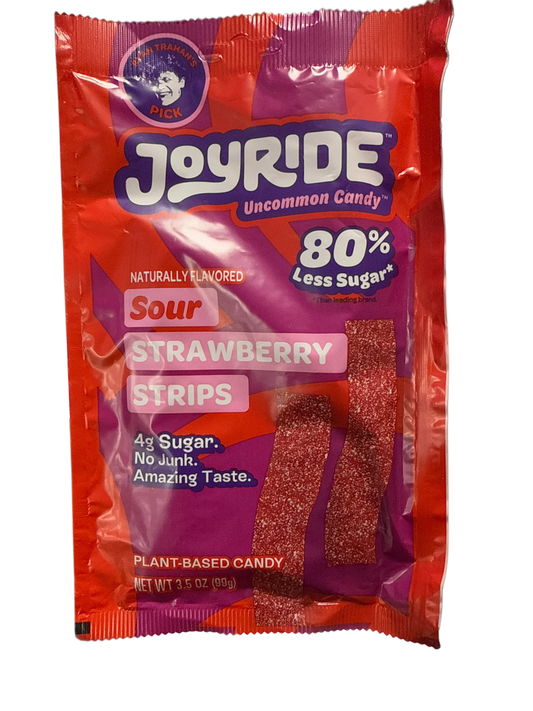 Ryan Trahan's Joyride Sour Strawberry Strips 99G - U.S Edition