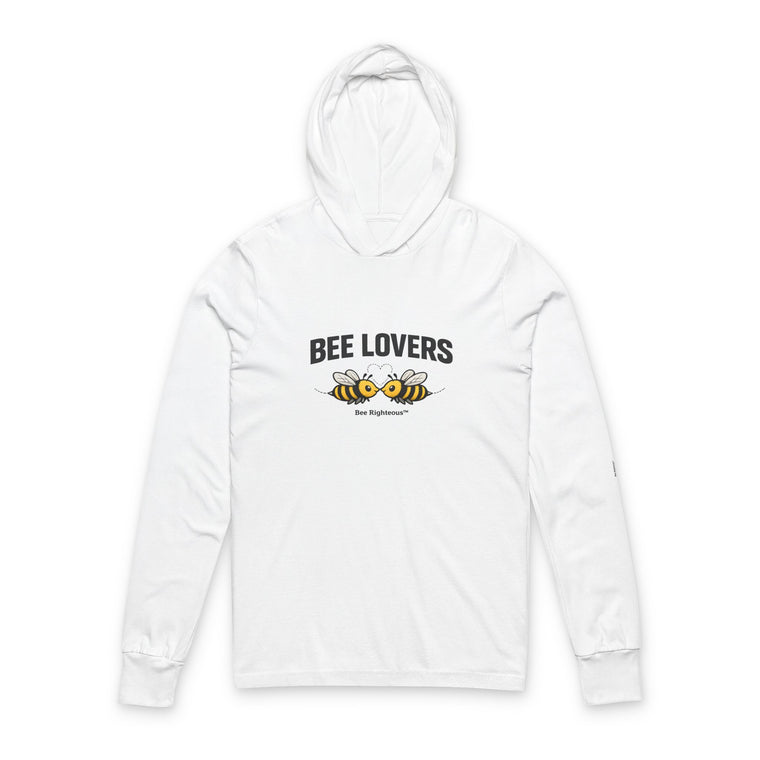 Bee Lovers Hooded Long Sleeve Tee — 'Bee Lovers' Graphic
