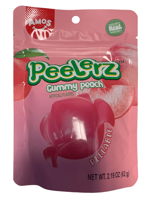 Amos Peelerz Gummy Peach 85G - U.S Edition