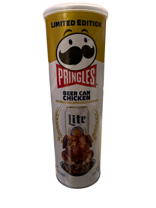 Pringles Limited Edition Beer Can Chicken Flavour 158g - U.S Edition