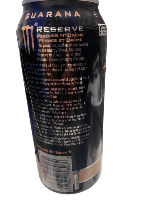 Monster Peaches and Cream Energy Drink 473ML - Canadian Edition