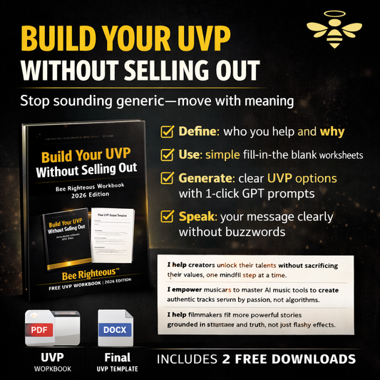 Bee Righteous FREE UVP Workbook (2026) | Brand Clarity Tool
