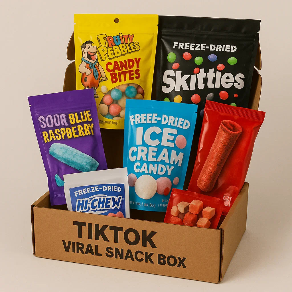 TikTok Viral Snack Box - Trending Treats & Freeze-Dried Favorites