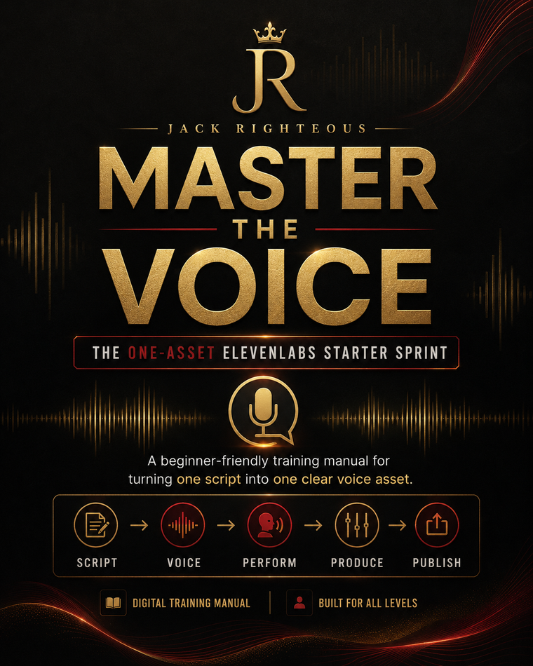 Master the Voice: One-Asset ElevenLabs Starter Sprint