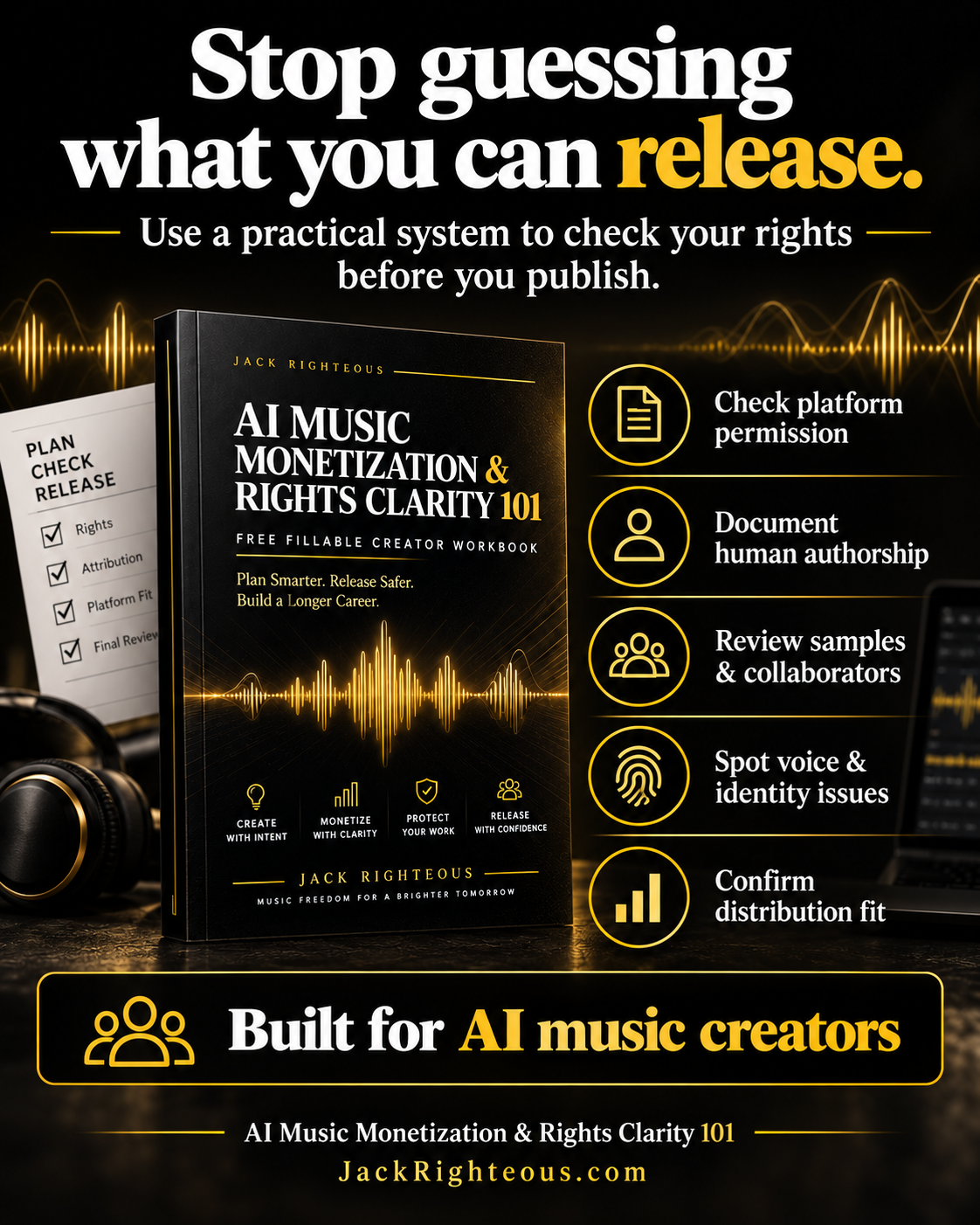 AI Music Monetization & Rights Clarity 101 (Free Guide for AI Creators)