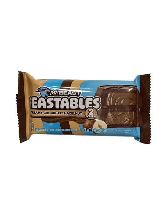 Mr Beast Feastables Creamy Chocolate Hazelnut Cups 40G - U.S Edition